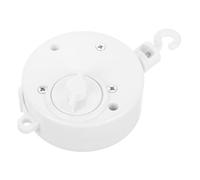 HINTRMENT Rotating Wind- Mobile with Music Box Gentle and Bell Manual Control Nursery Bed Mobile for Visual and Sensory Development Safe and White Design