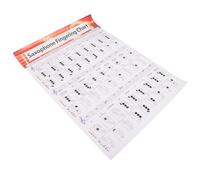 HINTRMENT Saxophone Music Learning Aid for Beginners Fingering Chart Poster Coated Paper Practice Diagram with Chord Chart , Alto and Tenor Saxophone for Student and Teacher Use