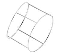 HINTRMENT Seafood Display Rack Seafood Tray Rack Double-Layer Stainless Steel Simple Structure Design Stable Bottom Unique Shape and Home Use