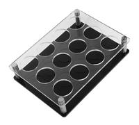 HINTRMENT Shot Glasses Holder Black Storage Rack Acrylic Bar Shot Server and Display Holder to Organize and Decorate for Whiskey Cups The Countertop in Restaurants