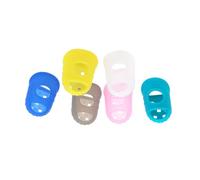 HINTRMENT Silicone Finger Guards Ventilated and Close the Skin Fingertip Protectors 10pcs Random Color for Guitar and Ukulele for Beginners Practising Music