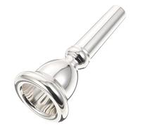HINTRMENT Silver Copper Euphonium Mouthpiece Lightweight Brass Instrument Part Accessory with Lasting Luster and Good Feel for Enhanced Playing for Beginners and Professionals