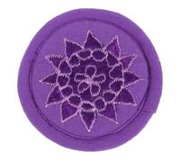 HINTRMENT Singing Bowl Pad Handmade Cotton Cloth Cushion Purple, Music Therapy Bowl Mat for Buddha Hall, Tibetan Buddhism Art Craft Decoration, Lightweight Portable
