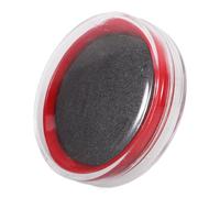 HINTRMENT Small Round Inkpads File Ink Pad Office Accessory Black Sponge Plastic Easy to Use Easy to Transport for Office Signing Contracts