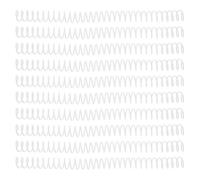 HINTRMENT Spiral Binding Coils with Pitch 10pcs for Loose Leaf Notebooks White Plastic Rings Suitable for Office and School Document Binding