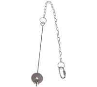 HINTRMENT Stainless Steel Bird Fruit Fork Feeder with Chain for Chinchilla and Bird Serving Fruits and Vegetables Can Be Installed Silver Colour