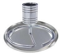 HINTRMENT Stainless Steel Moxa Roll Holder with Detachable Round Tray, Easy to Clean Moxa Burning Rack for Household Use