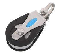 HINTRMENT Stainless Steel Sailing Pulley Block with Nylon Bearing for Smooth Sailing and Longevity, 209kg Load Capacity, for Canoe and Boat Anchor Use in Outdoor Activities and Fitness