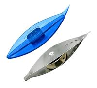 HINTRMENT Tatting Shuttles 2 Pieces Metal and Plastic Sturdy Tools for DIY Scarf and Sweater Knitting Crafts