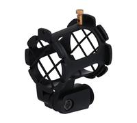 HINTRMENT Universal Shockmount with Lightweight Plastic Construction for Microphone and Adjustable Microphone Angle for Time Year Season for Vlogging and Touring Musicians and Radio Hosts