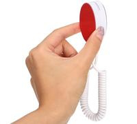 HINTRMENT Wall Mounted Remote Control Holder with Anti-lost Remote Leash and Self-adhesive Plastic Hook for Restaurant and School Use