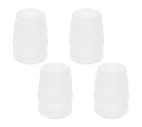 HINTRMENT Water Bottle Mouthpiece Replacement 4Pcs, Soft Silicone Bite Valve Nozzles for Trail Running and Outdoor Sports, White, Compatible Most Sports Bottles