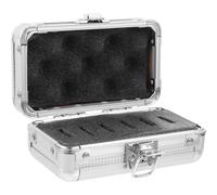 HINTRMENT Wear-Resistant Aluminum Telescope Filter Carrying Case Protective Storage Box for Eyepieces Versatile Lens Filter Organizer with Sl esign for Professional and Backyard