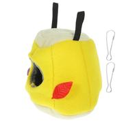 HINTRMENT Winter Bird Hammock Nest for Small Pet Birds, Yellow Cotton Hanging Tent Bed with Comfortable, Wear-resistant Design, Choice for Cage Accessories