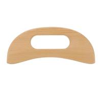 HINTRMENT Wooden Scraping Board for Meridians Therapy and Relaxation Multi-Functional Massage Tool Easy to Hold Khaki Acupoint Scraper for Back and Face
