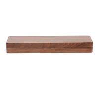 HINTRMENT Wooden Single Pen Case Storage Box Flip Lid, Coffee Colour, Easy to Carry and Protect Stationery, Practical Pen Holder for Business and School Use