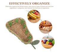 HINTRMENT Woven Fruit Basket Handcrafted from Paper Rope - Fruit and Vegetable Storage Tray for Kitchen and Outdoor Snacks - Decorative Bread and Serving Basket for Home and Restaurant Use
