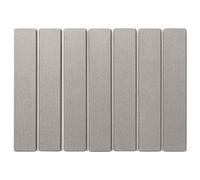 Hintyne Diatomaceous Earth Mat Diatomite Stone Bath Mat, 16x12 Inch Ultra-Absorbent Quick-Drying Stone Shower, Foldable Non-slip Bathroom Rug for Shower, Light Grey