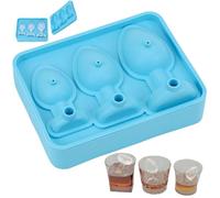 Hintyne Funny Ice Molds Butt Plug Ice Mold, 3 Grids Silicone Funny Ice Molds with Lid, DIY Butt Plug Ice Tray with Funnel, Easy to Clean Ice Molds for Whiskey