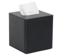 Hintyne Leather Tissue Box Cover, 5.2x5.2x5.8 Inch Leather Tissue Dispenser with Magnet, Home Decor for Office, Car Dispenser