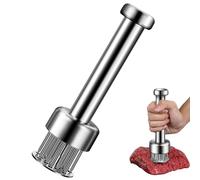 Hintyne Meat Tenderizer Meat Tenderizer Tool, 7.5 Inch Stainless Steel with 21 Sharp Needle Blades, Ergonomic Labor-saving