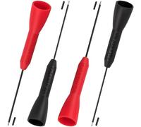 HINZIC 4 Pack Multimeter Test Probes, 2mm Needle Non-Destructive 600V/10A Multimeter Probes, Insulated Electrical Leads for Leads tl71 tl75- Black & Red