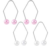 HINZIC 4pcs Pink White Natural Dimple Maker Beautiful Smile Facial Muscle Dimple for Cheeks