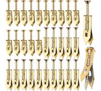 HINZIC 60PCS Self-Drilling Drywall Anchors, Zinc Plated Steel Screws and Anchors Kit Heavy Duty, No Drill or Holes in Wall, for Garden Statues, Patio Furniture, TV, Shelf Straps, Cabinets - 2 Sizes