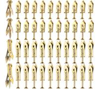 HINZIC 80pcs Self-Drilling Anchor Screws, Zinc Plated Steel Drywall Anchors, Heavy Duty Metal Expansion Bolt for TV Shelf Straps Gypsum Boards Cabinets (40 Sets)
