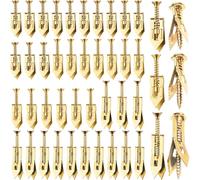 HINZIC 90PCS Self-Drilling Drywall Anchors, Zinc Plated Steel Screws and Anchors Kit Heavy Duty, No Drill or Holes in Wall, for Garden Statues, Patio Furniture, TV, Shelf Straps, Cabinets - 3 Sizes
