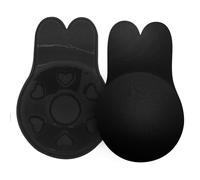 Hioffer Invisible Strapless Backless Rabbit Bra Reusable Lifting Bra Cups Backless Nipple Cover Adhesive Silicone Backless Bra for Women