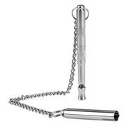 Hioip Dog Whistle to Stop Barking 120Khz Metal Silent Dog Whistle for Recall Training with Stainless Steel Chain Far Reaching Sound High Frequency Long Distance Recall for Most Breeds