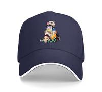 hioknytfs Yoga Hat for Women Men Demon Slayer Tanjiro Kamado Zenitsu Agatsuma Nezuko Kamado Baseball Cap Trucker Caps Color Navy Blue
