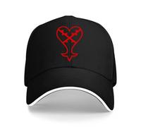 hioknytfs Yoga Hat for Women Men Heartless Cosplay Kingdom Hearts Video Game Inspired Baseball Cap Trucker Caps Color Black