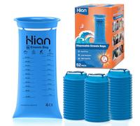 Hion 52-Pack Sick Bags for Car Travel, Leak-Resistant Vomit Bags