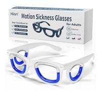 Hion Adult Anti- Motion Sickness Smart Glasses, Ultra-Light Portable Nausea Relief Liquid Glasses, Carsickness Airsickness Seasickness Glasses, Travel/Cruise Essentials