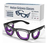 Hion Adult Anti- Motion Sickness Smart Glasses, Ultra-Light Portable Nausea Relief Liquid Glasses, Carsickness Airsickness Seasickness Glasses, Travel/Cruise Essentials