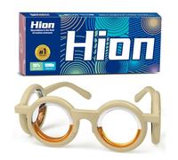 Hion Motion Sickness Glasses, Car Sickness Glasses,Relieve Carsickness Airsickness Seasickness Glasses,Anti Nausea Vertigo Glasses, No Lens Liquid Glasses for Adults or Kids(A-Cream-UK-1)