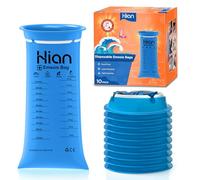 Hion Sick Bags 10 Pack - High Density Vomit Bags, Leak-Resistant & Portable