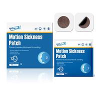 Hionfurt Motion Sickness Patches, 16 Patches for Car, Sea and Air Travel