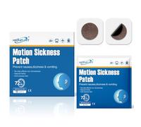 Hionfurt Motion Sickness Patches - 32 Count for Fast Nausea Relief in Car, Sea, Air Travel - Travel Sickness Patches Non-Drowsy, Effective, Lasts 72 Hours