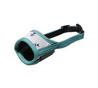 hionre Dog Muzzle Non Biting Barking and Chewing, with Comfortable Mesh Soft Fabric and Adjustable Strap for Small Medium and Large Dogs Green XS