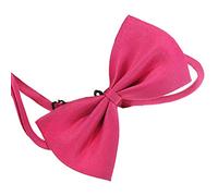hionre Pet Neck Strap, Cute Solid Color Adjustable Bowtie Collar Bowknot Necktie Bow Tie for Pet Dog Cat Rose