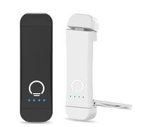 HIONXMGA USB Rechargeable Book Light,2 Pack Eye Caring Reading Light Clip on Book, 3 Colours & Stepless Dimming, Portable & Flexible,Perfect for Booklovers and Kids-Black+White