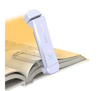 HIONXMGA USB Rechargeable Book Light,Reading Light Clip on Book,3 Colours & Stepless Dimming,Portable & Flexible,Reading Lamp for Books in Bed at Night,Perfect for Booklovers and Kids,Lavender