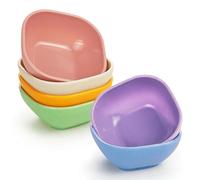 Hioph 6-Pack Mini Dipping Bowls, Unbreakable Plastic Sauce Cups, Microwave & Dishwasher Safe,Reusable Dip Bowls for Soy Sauce, Ketchup, Condiments, Colorful Condiment Dishes