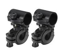 HIOPOIUYT 2Pcs 360 Degree Rotating Bicycles Handlebars Mount Flashlight Torches Mount Clamp Universals Headlight Holder Clip
