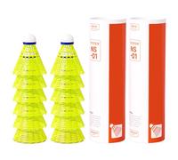 HIOPOIUYT 6/12pcs Light Weight Training Shuttlecock Outdoor Windproof Nylon Badminton Indoor Outdoor Sports Training Balls Light Weight Shuttlecock Indoor And