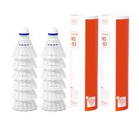 HIOPOIUYT 6/12pcs Light Weight Training Shuttlecock Outdoor Windproof Nylon Badminton Indoor Outdoor Sports Training Balls Light Weight Shuttlecock Indoor And