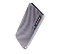 HIOPOIUYT 7mm External Enclosure With Type C Double Cable Supports 2242 2260 2280 Solid Disk Up To 900MB Transfer Speed Hard Drive Box